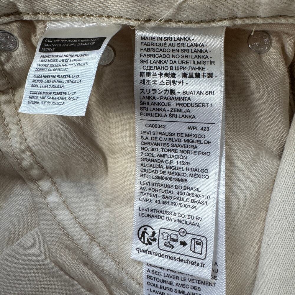 Levi's Cinch Barrel Women's High Rise jeans Size 27x31 Loose Cream Gorpcore - Picture 7 of 14